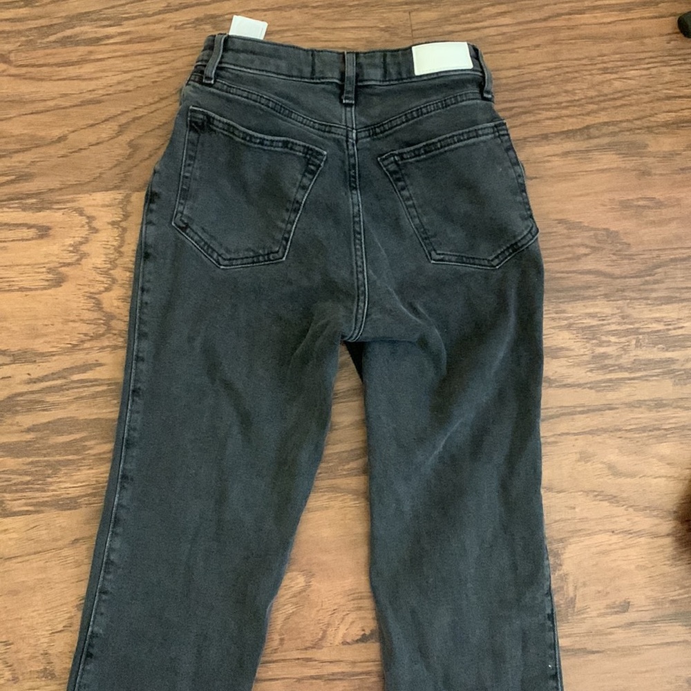 Black High Rise Ripped Jeans - Picture 2 of 3